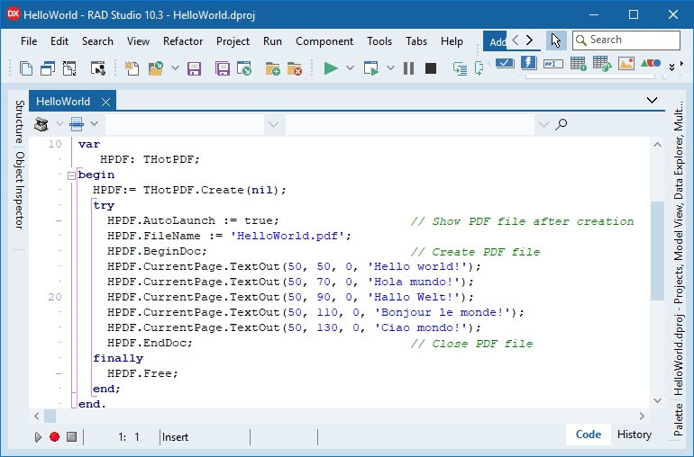 Delphi PDF Component PDF Creation Editing Library