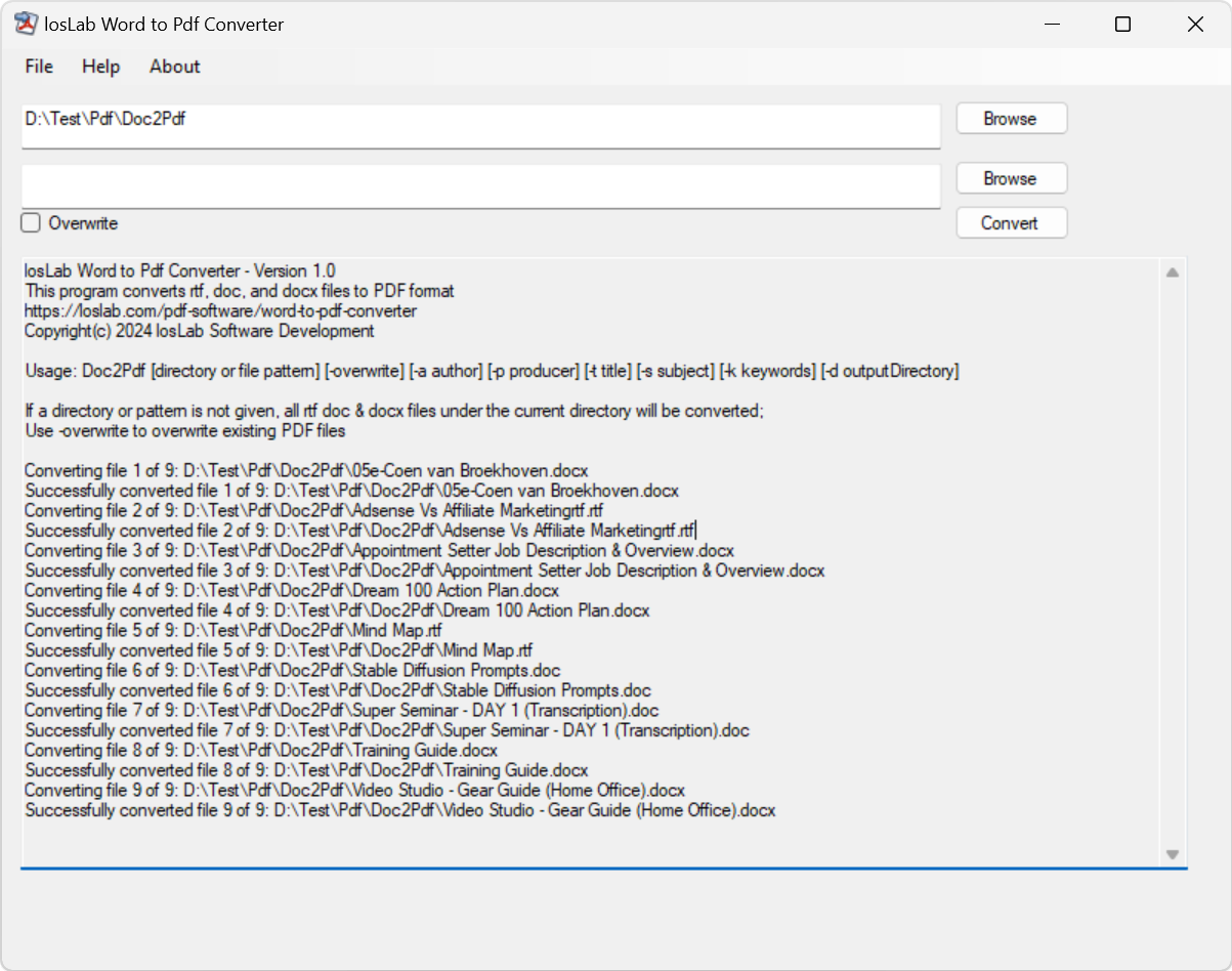Word to PDF Converter